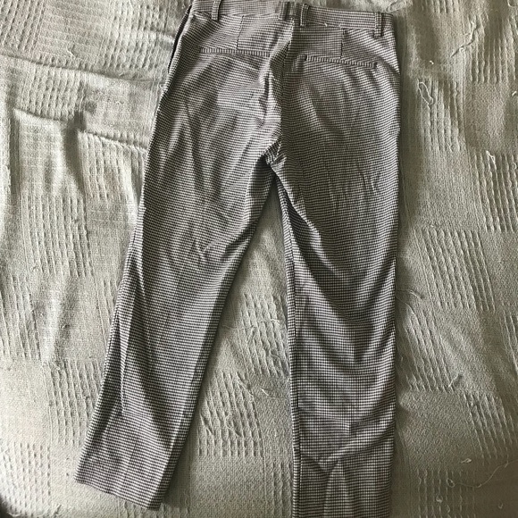 White and Black Checkered Pants - Picture 2 of 2